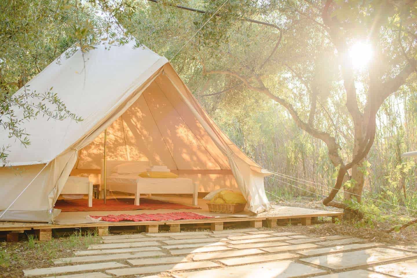 Glamping tent airbnb