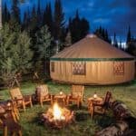 Yurt glamping tent