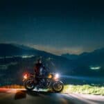 motorcycle at night