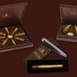DeLafée Gold Chocolate Box With Antique Swiss Gold Coin