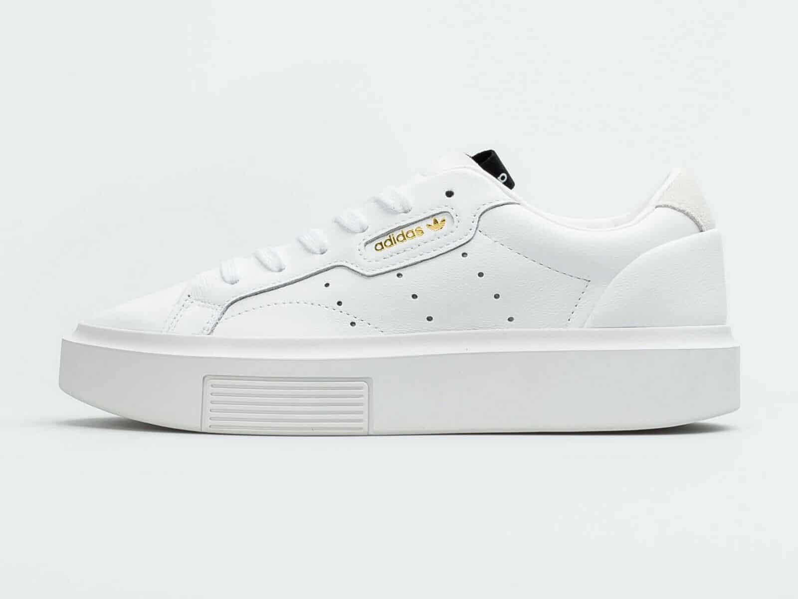 Adidas Originals White Sleek Super Sneakers
