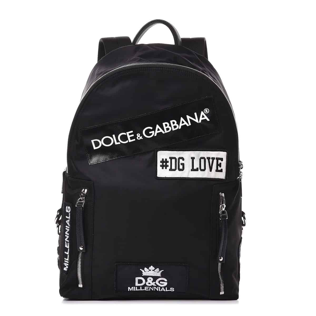 Dolce & Gabbana Logo Patch Backpack