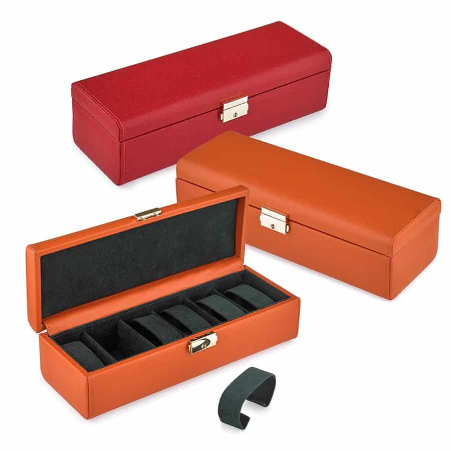 Scully & Scully Saffiano Leather Watch Case