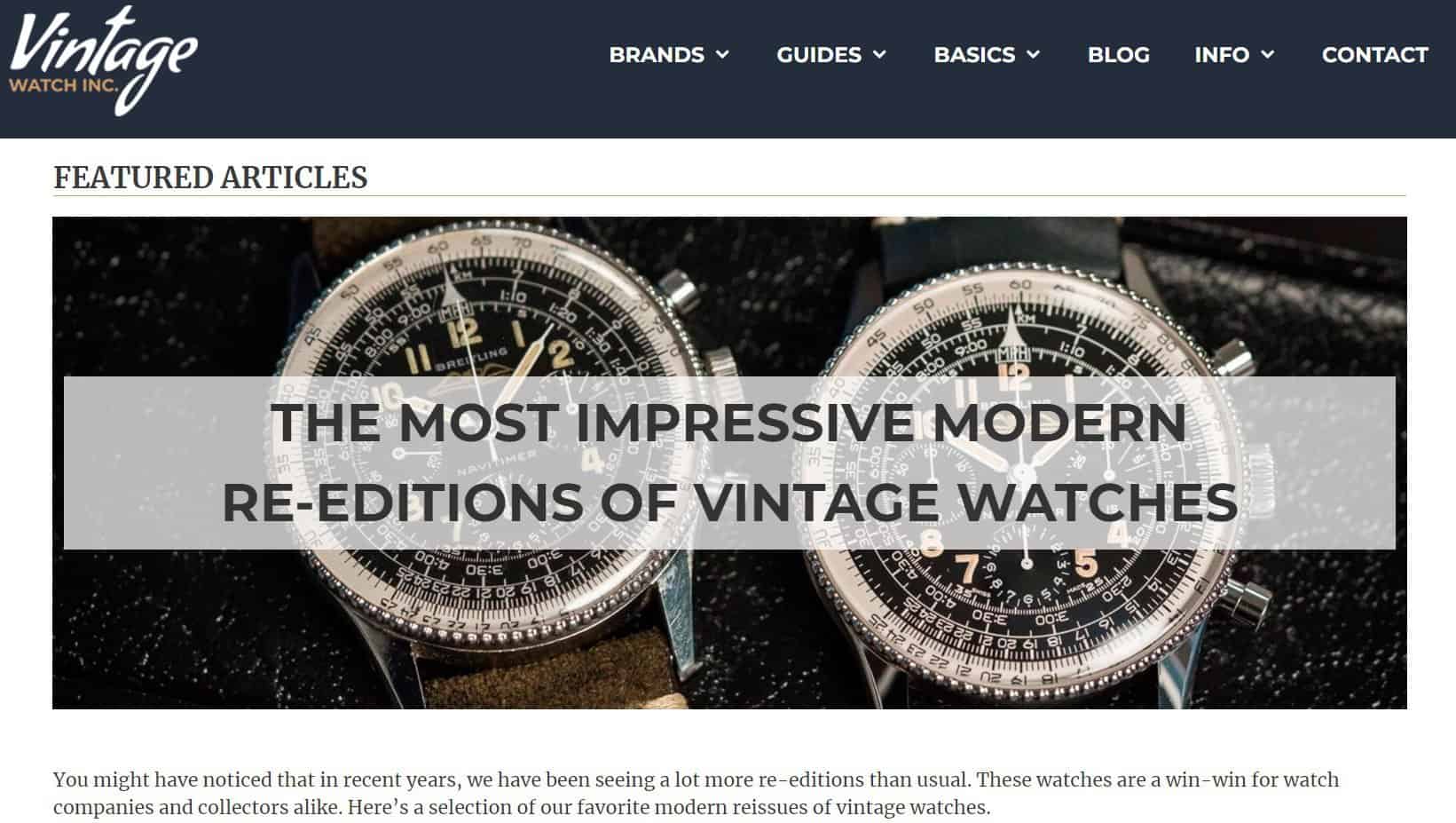 Vintage Watch Inc