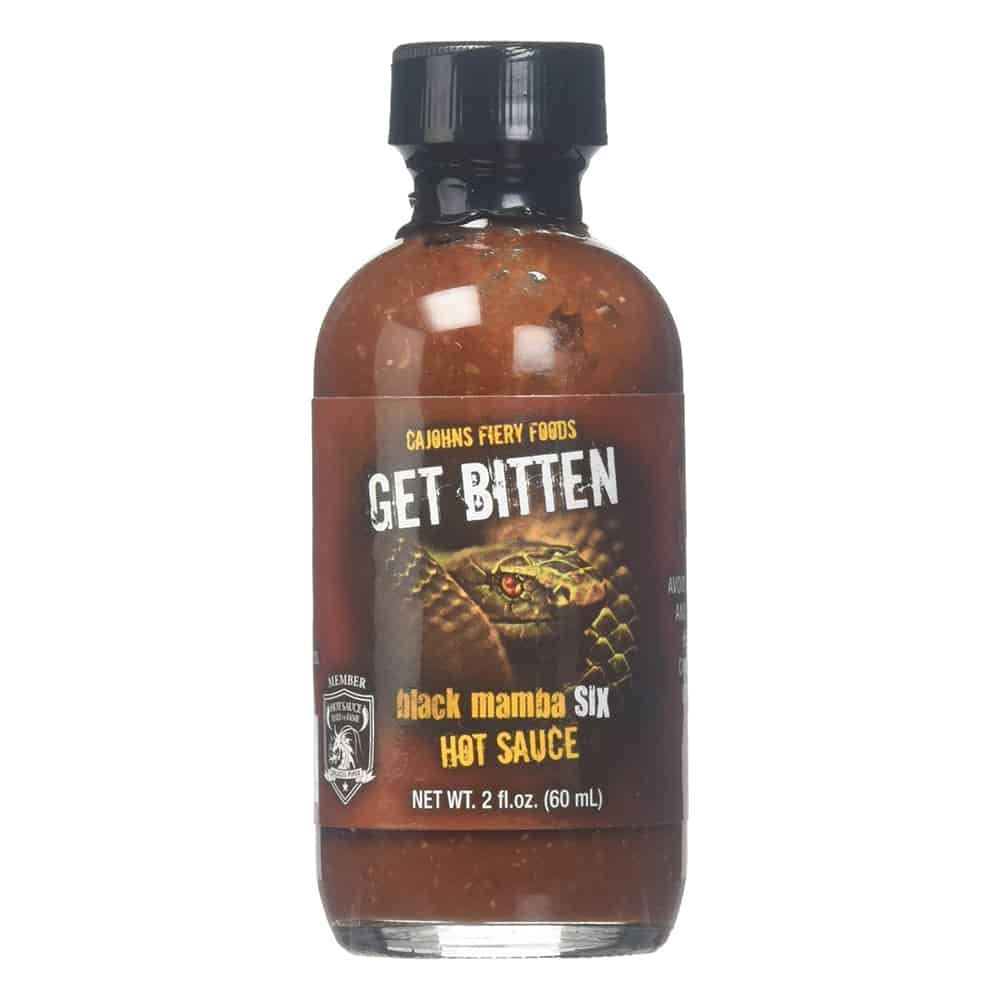 CaJohns Get Bitten Black Mamba 6 Hot Sauce