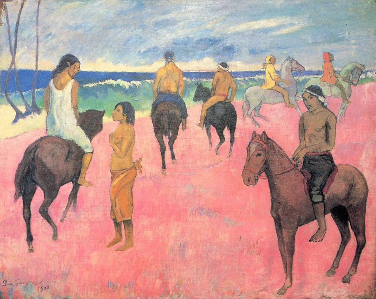 Paul Gauguin’s Riders on The Beach