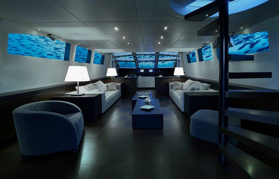 Lover’s Deep Luxury Submarine interior