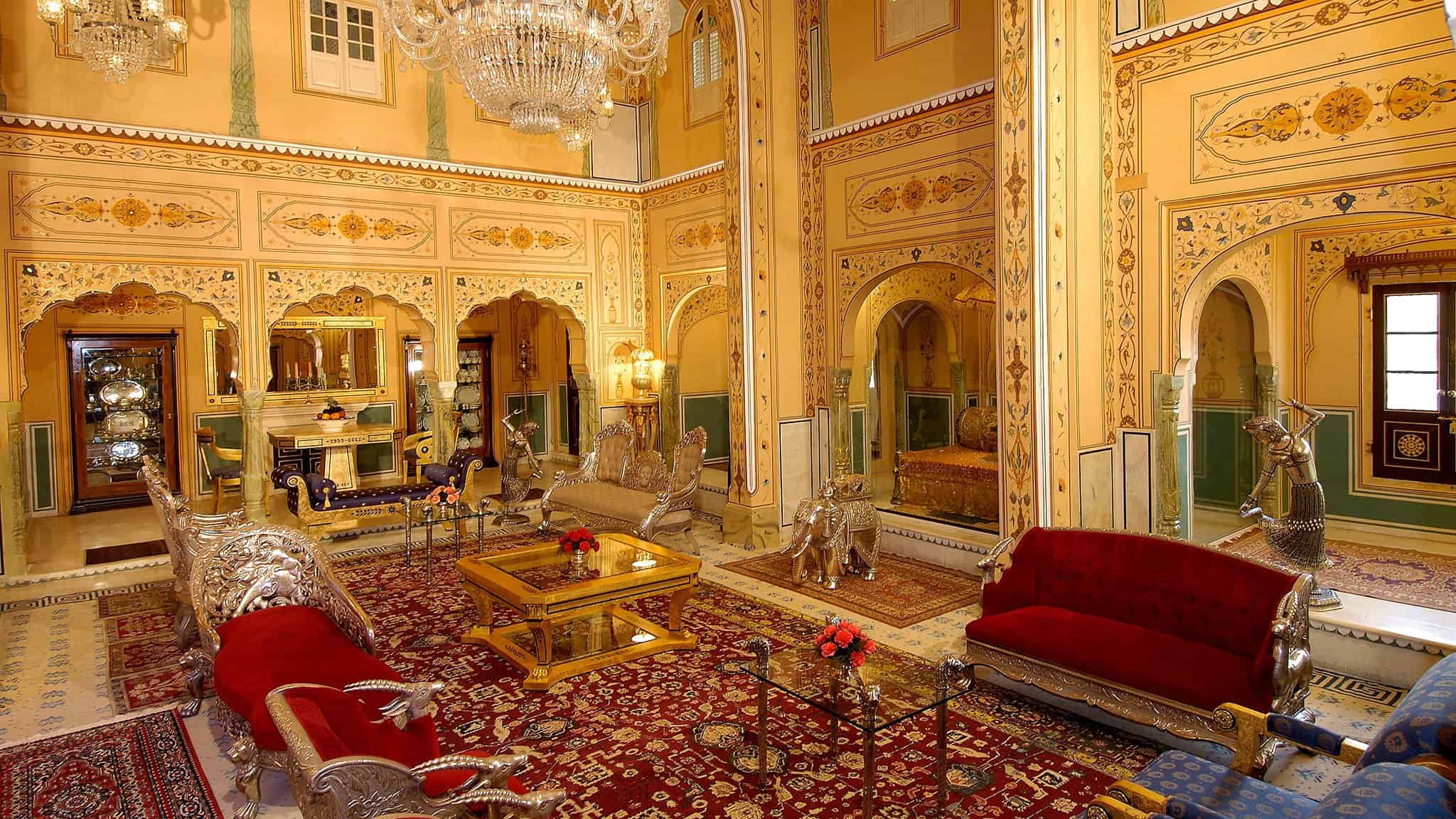 Shahi Mahal Suite at Raj Palace Jaipur lobby