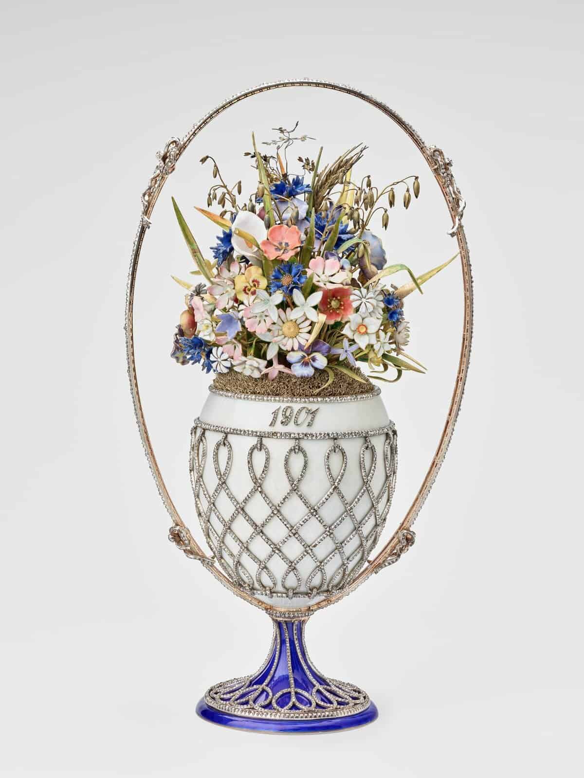 The Basket of Flowers Faberge Egg