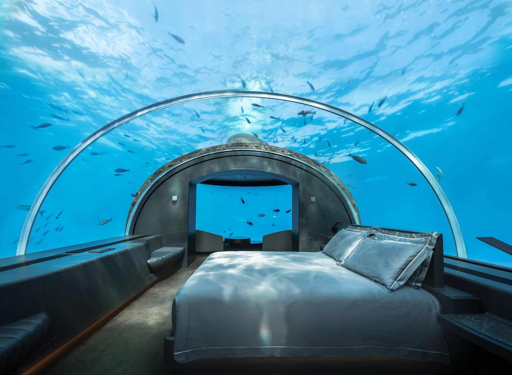The Muraka Suite at The Conrad Maldives bedroom
