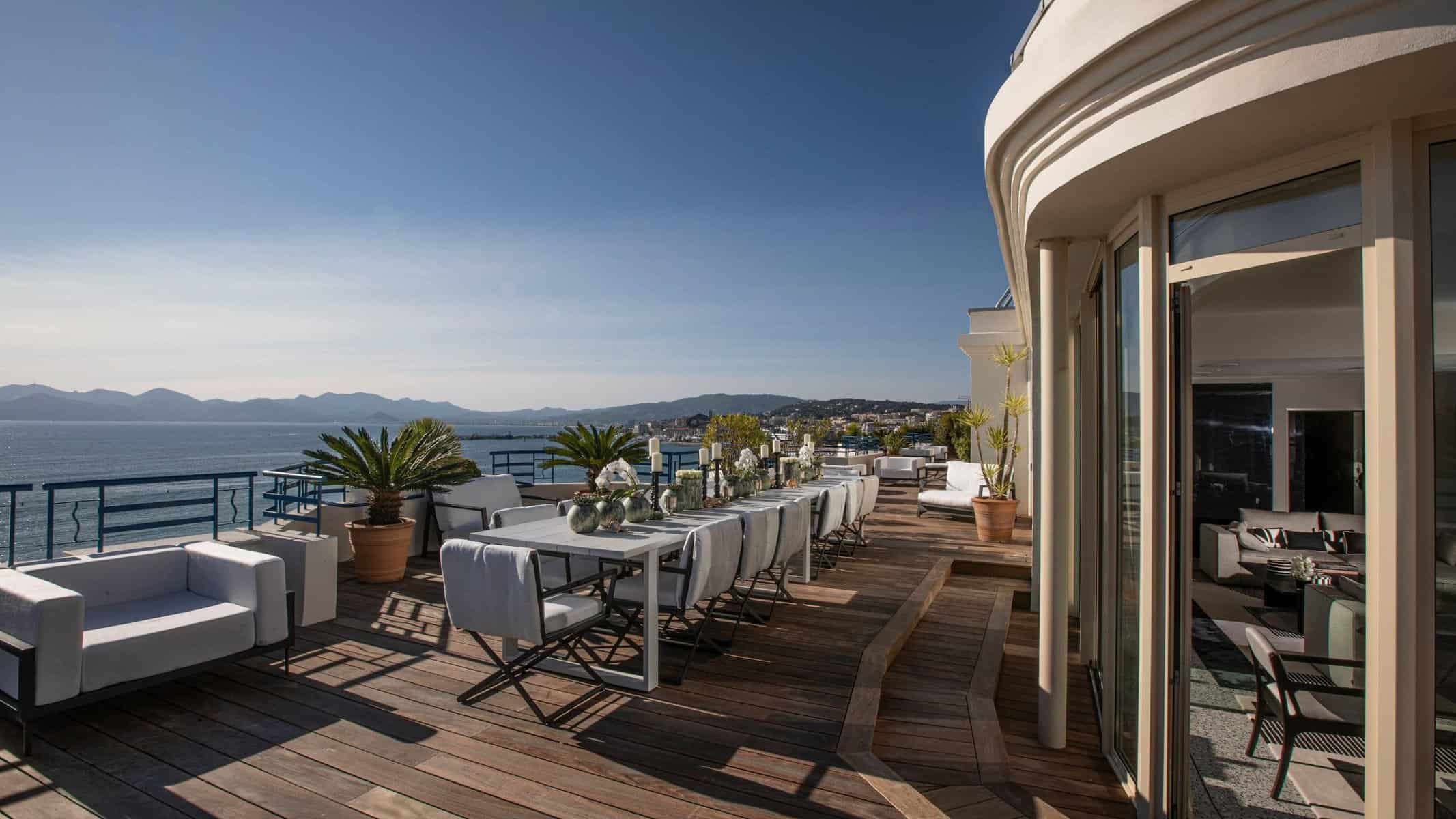 The Penthouse Suite at Grand Hyatt Hotel Martinez Cannes Terrace