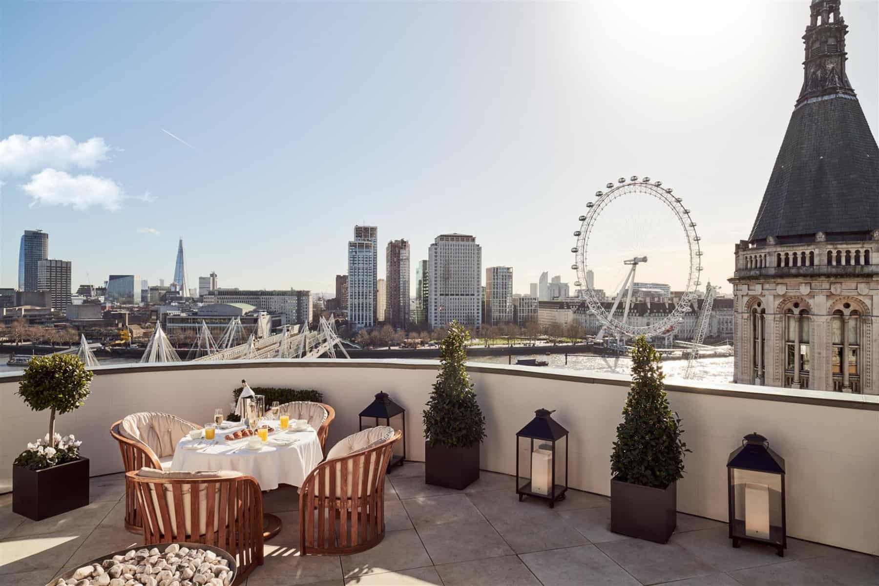The Royal Penthouse at Corinthia Hotel London Private Terrace