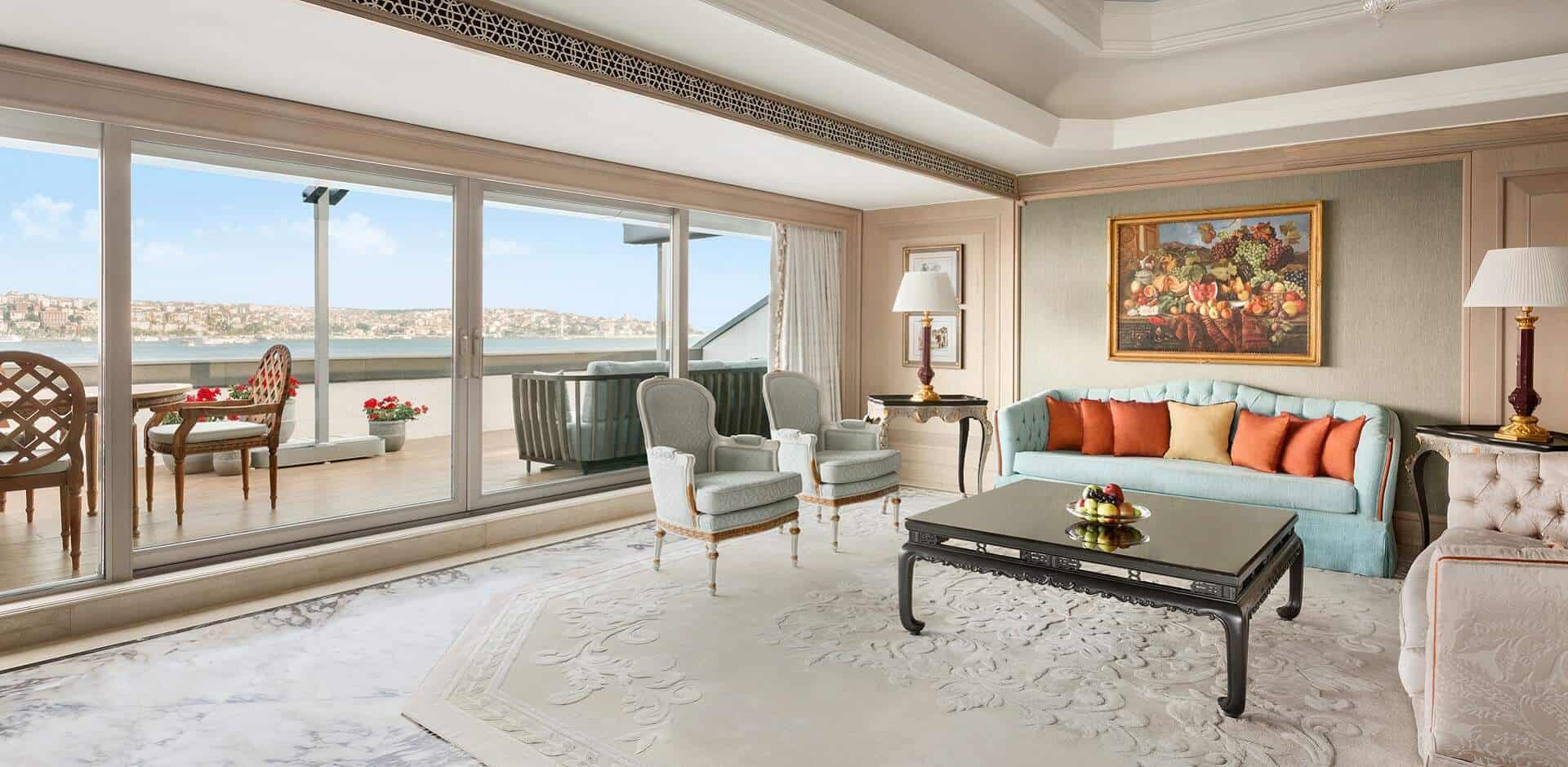 The Shangri-La Suite at Shangri-La Bosphorus Istanbul Living Room